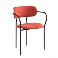 Coco Dining Armchair Fully Uphol, Black