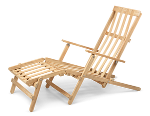 Deck chair with footrest hotsell