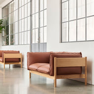 Arbour Eco 2-seat Sofa (Beech/Oak Base)