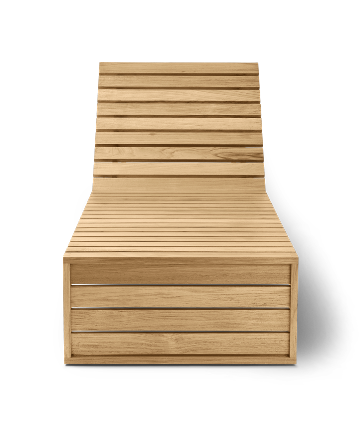 BK14 Sunbed - Untreated Teak