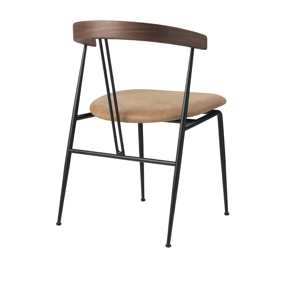 Violin Dining Chair Seat Upholstered