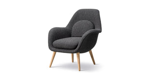 Swoon Lounge Chair Petit Wood Base