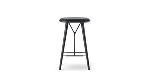 Spine Wood Stool Black