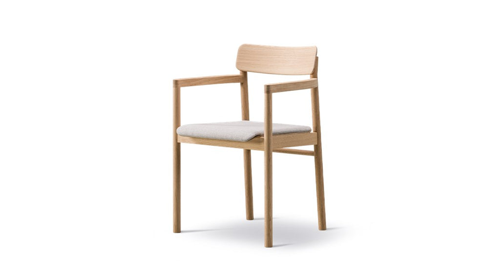 Post Armchair - Seat Upholstered