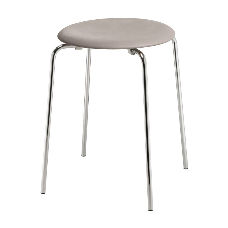 Dot Stool, Buffed Leather Lava