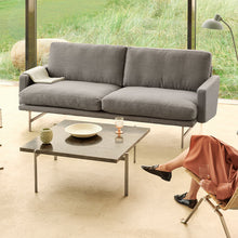 Lissoni 2 Seat 198cm w Armrest, Powd