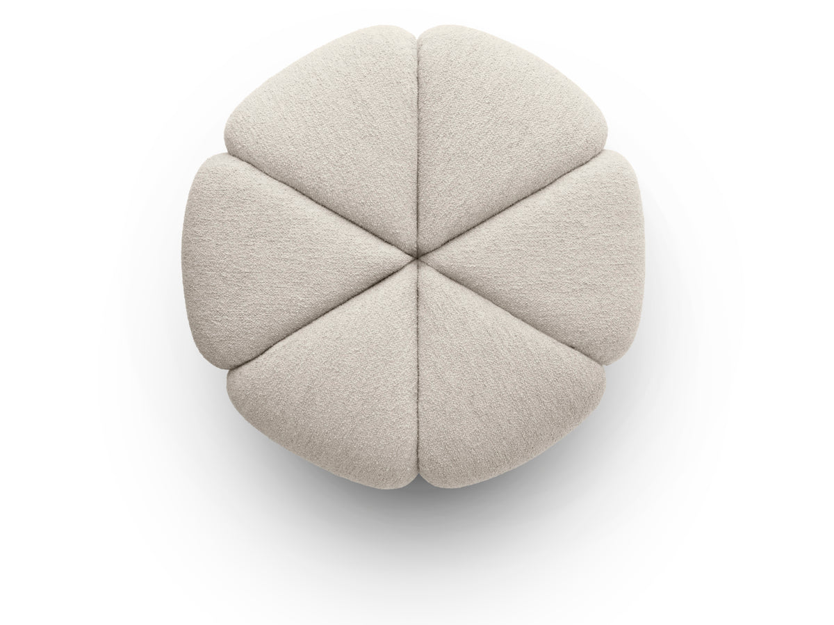 Vipp655 Pouf Wavy - Off White/Light Grey