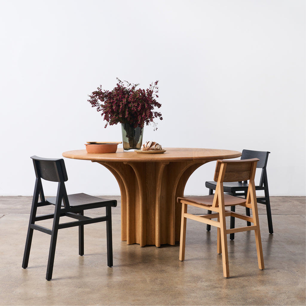 Rib Timber Table - Oak