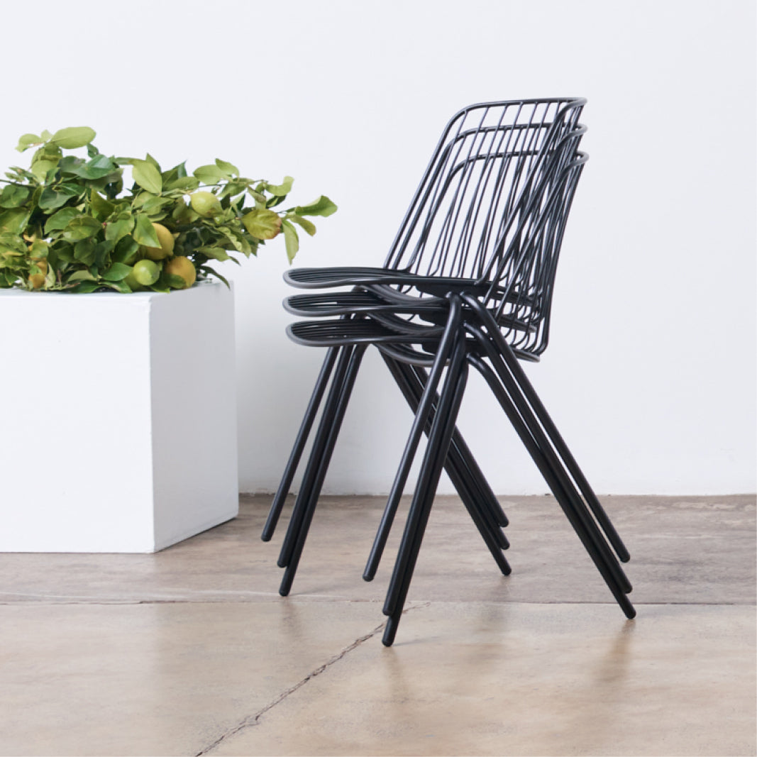 Terrace Stacking Chair Black