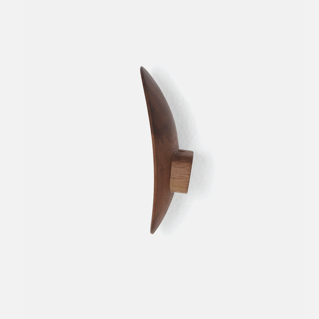 Luna Wall Hook Large Walnut