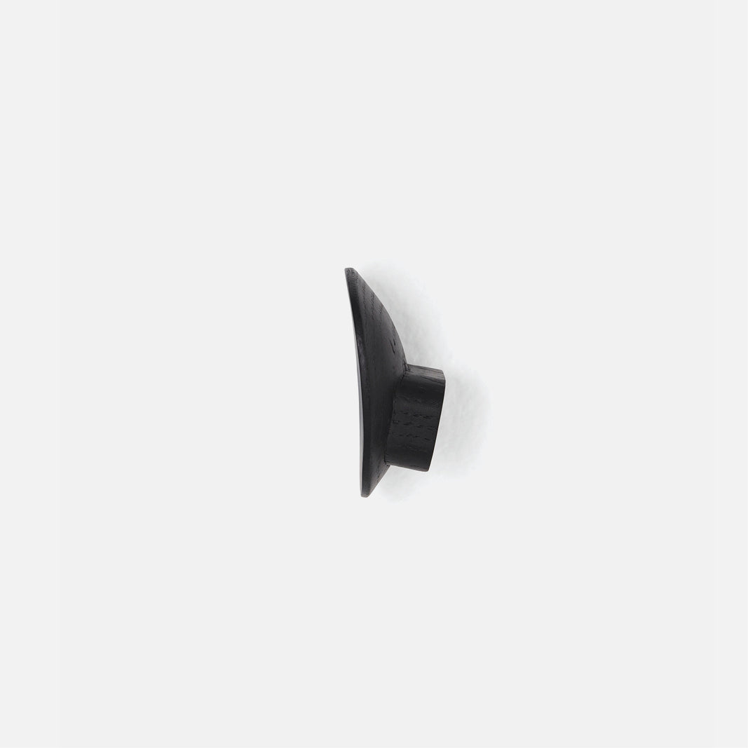 Luna Wall Hook Small Black Stained Oak