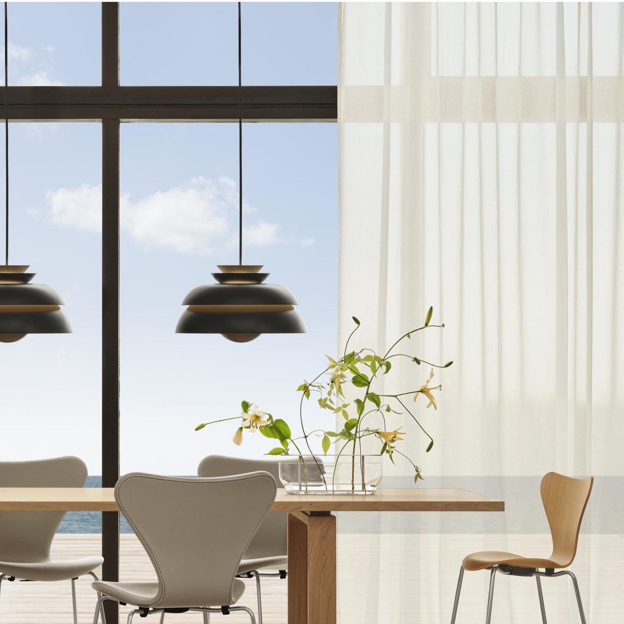 Ikebana Vase - Long w/ Stainless Steel