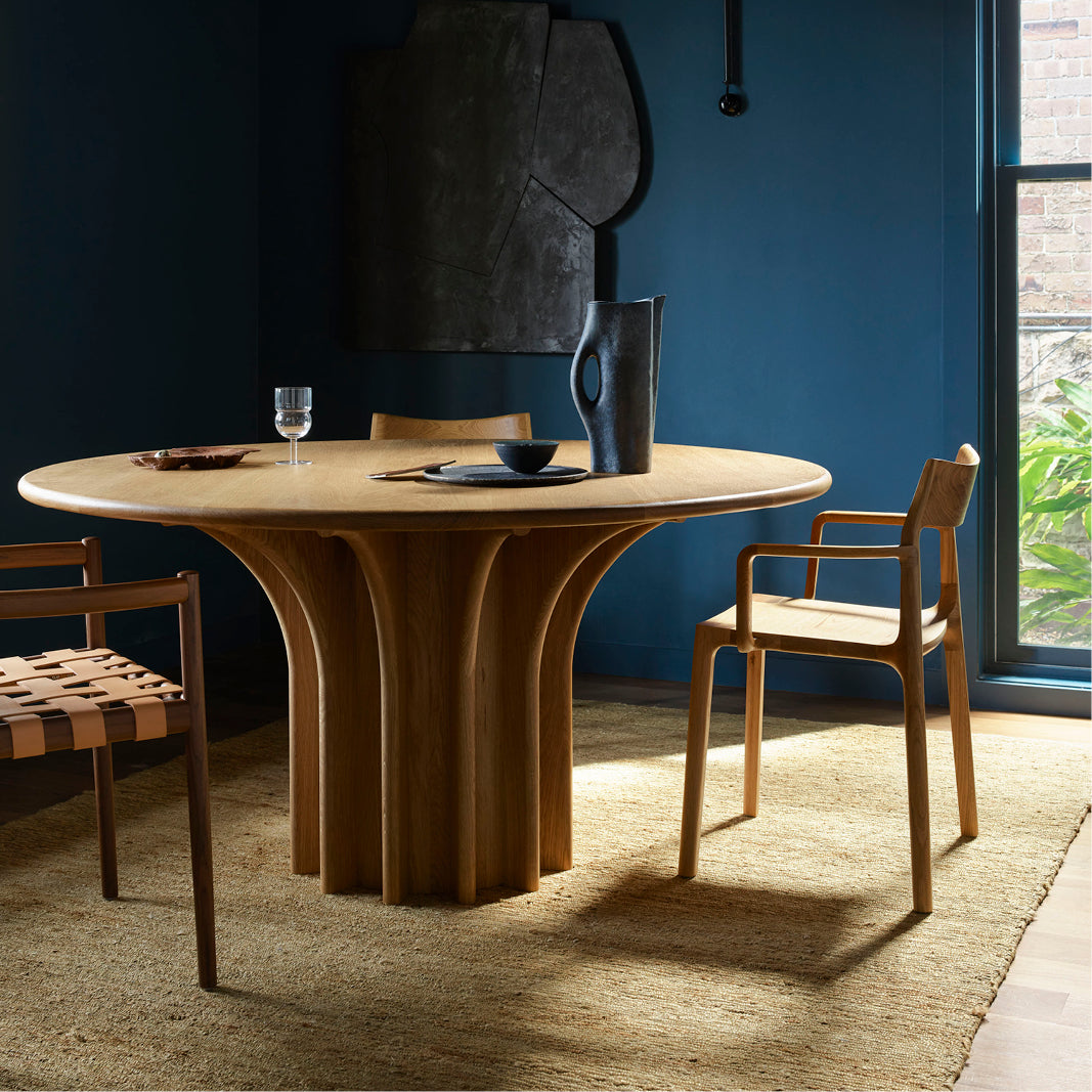 Rib Timber Table - Oak