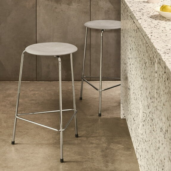 High Dot - Lava Grey Leather, Chrome