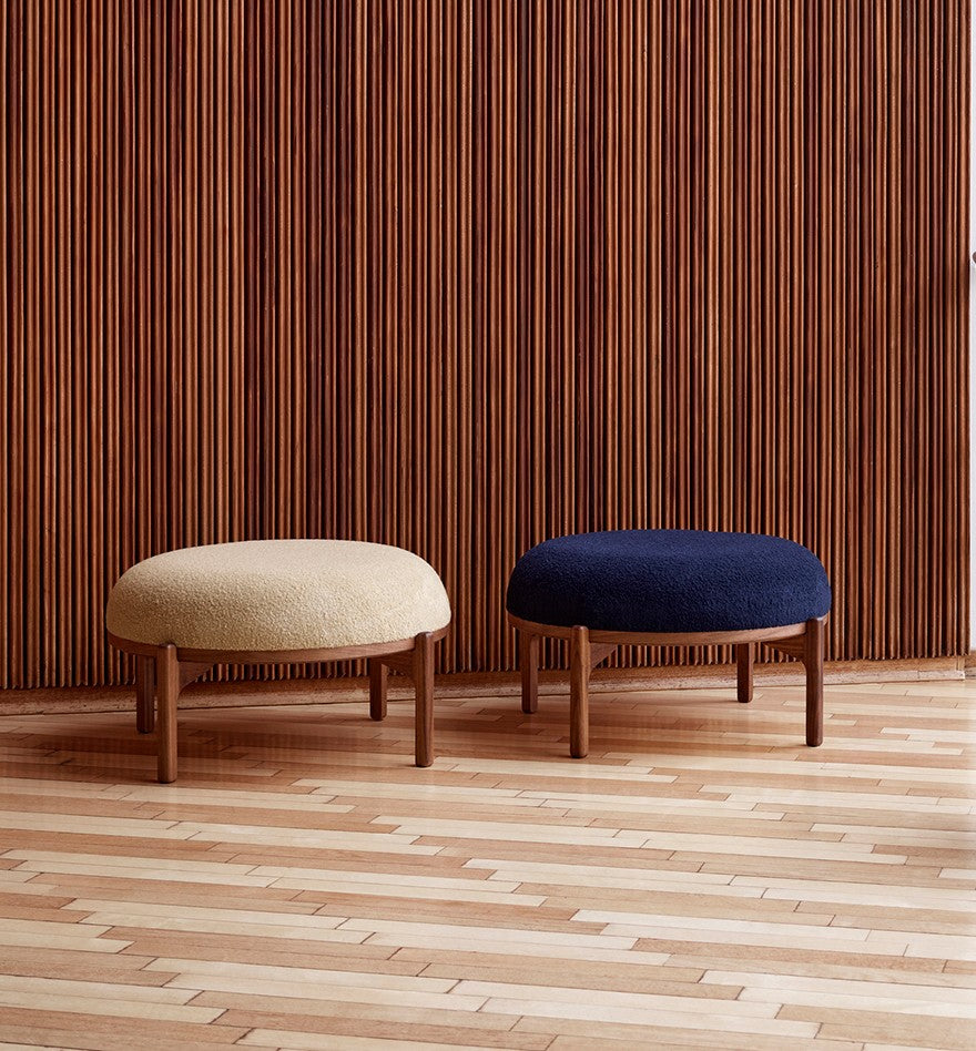 RF1903F Sideways Footstool - Walnut