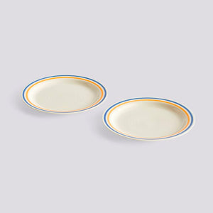 Sobremesa Plate Blue and Yellow Set Of 2