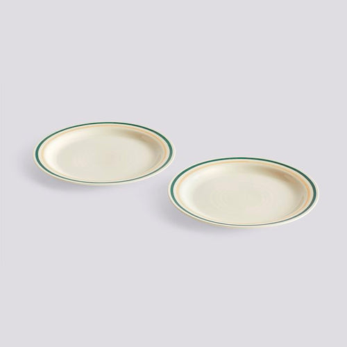 Sobremesa Plate Green and Sand Set Of 2