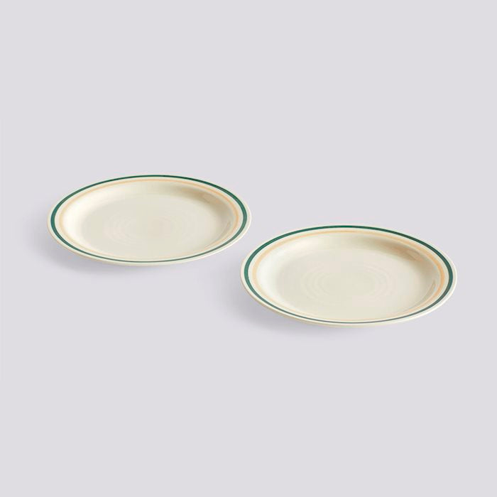 Sobremesa Plate Green & Sand - Set of 2