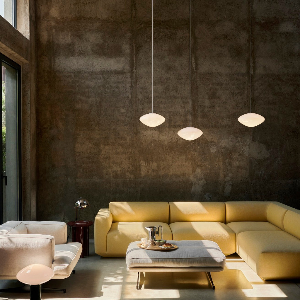 Mist AP15 Pendant Matt White Glass