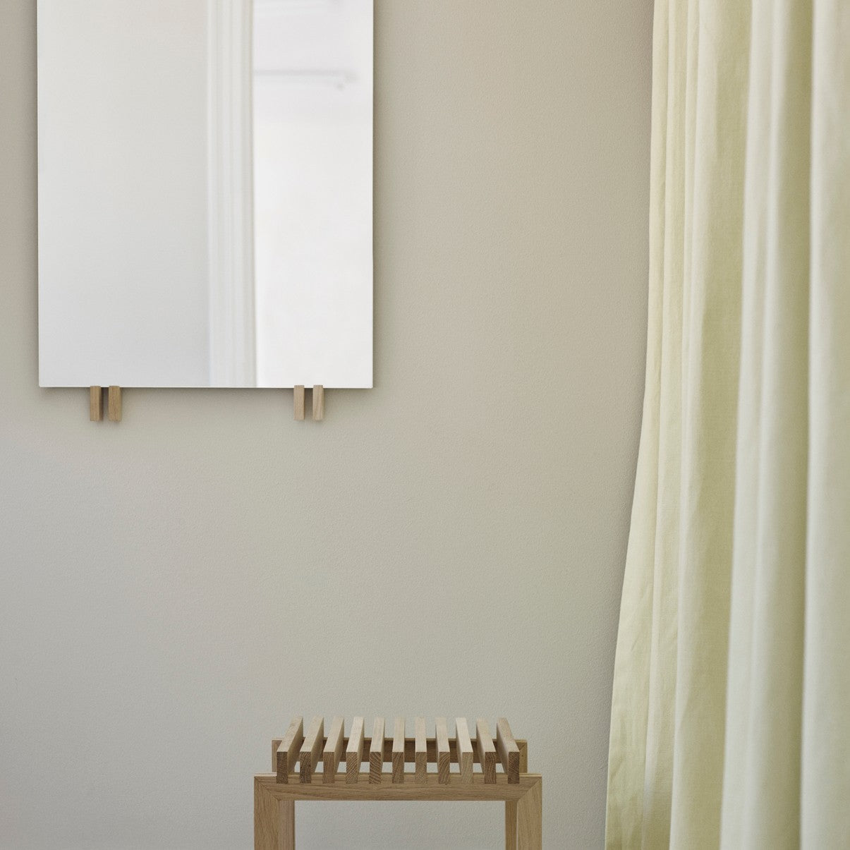 Cutter Mirror Teak/Mirror