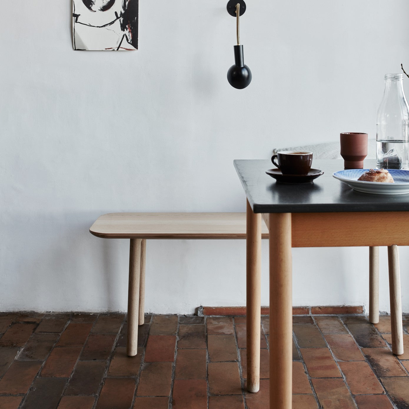 Hven Bench White Oil Oak