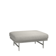 Lissoni Pouf - 90cm Matt Stainless Steel