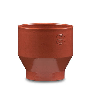 Edge Pot Ø18 Glazed Terracotta