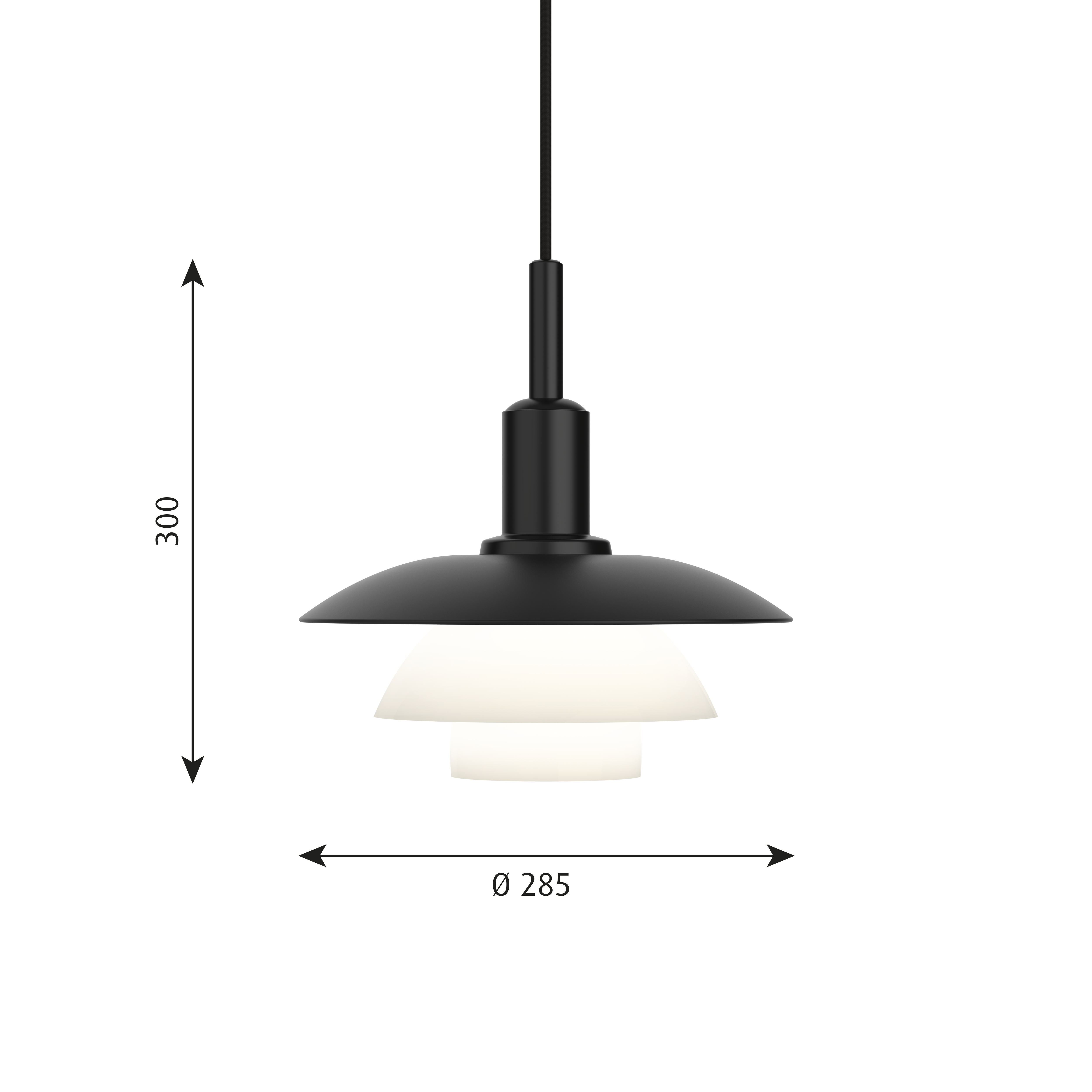 PH 3/3, Pendant Light, 60W, E27