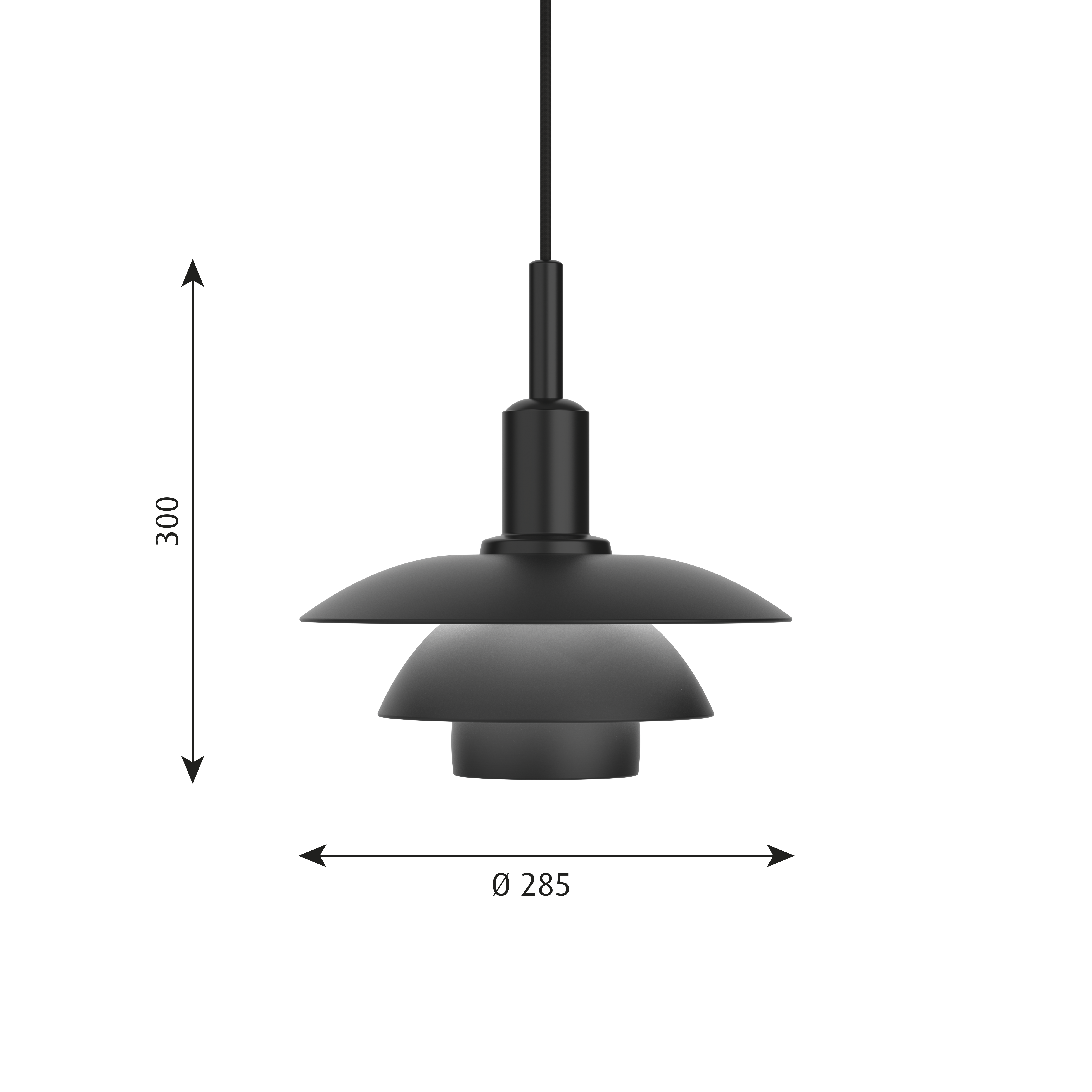 PH 3/3, Pendant Light, 60W, E27