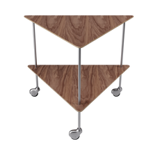 AJ Trolley Side Table Walnut