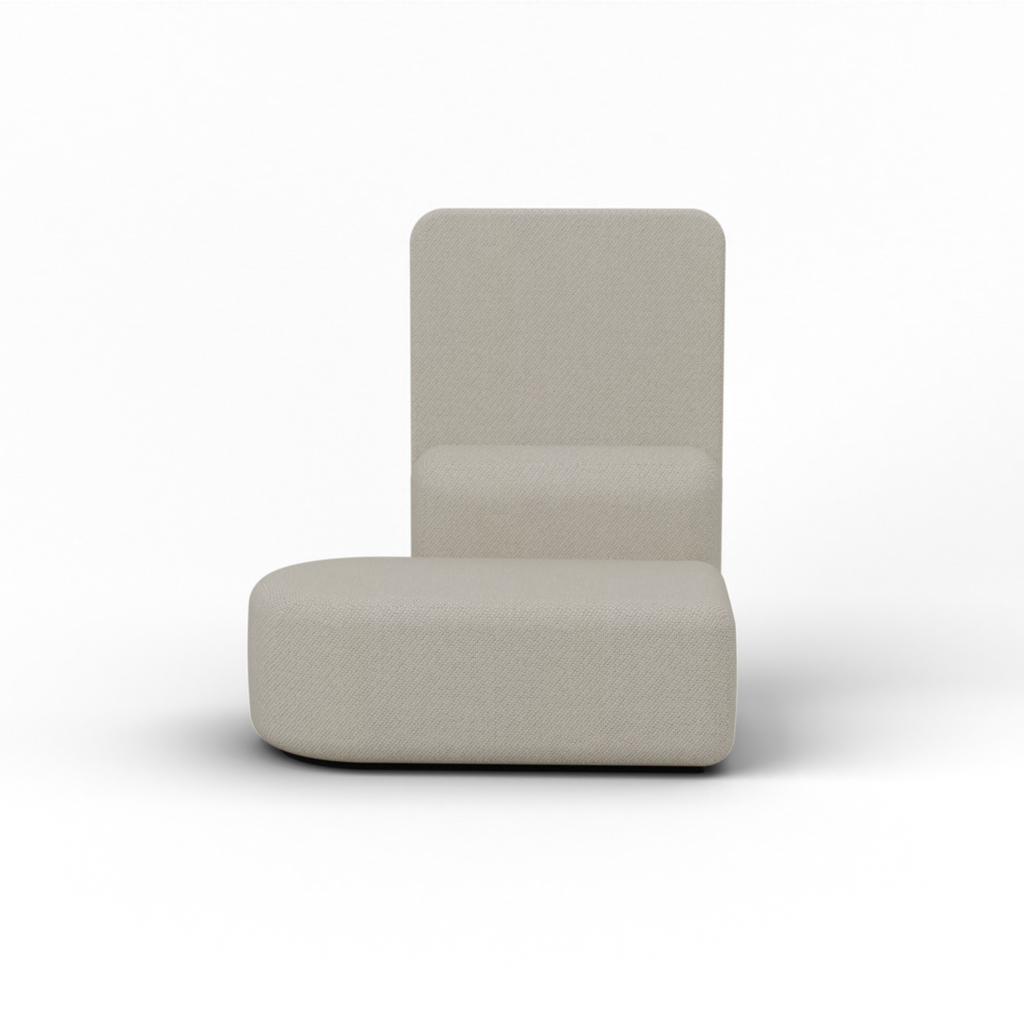 Mega Tulip Round Chaise RIGHT highBack
