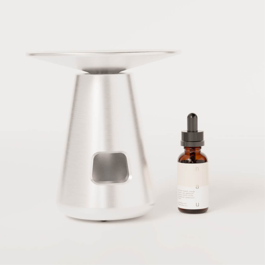 UMBO Oil Burner - Brushed Alu