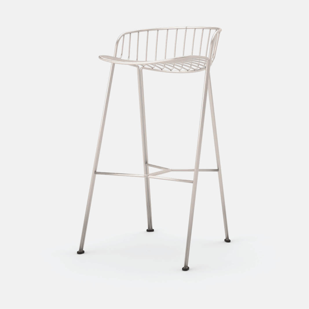 Terrace - 750mm Stool - Stainless Steel