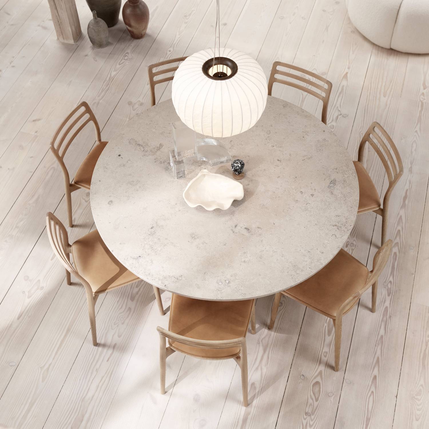 Vipp495 Cabin Round Table Jura Light Oak