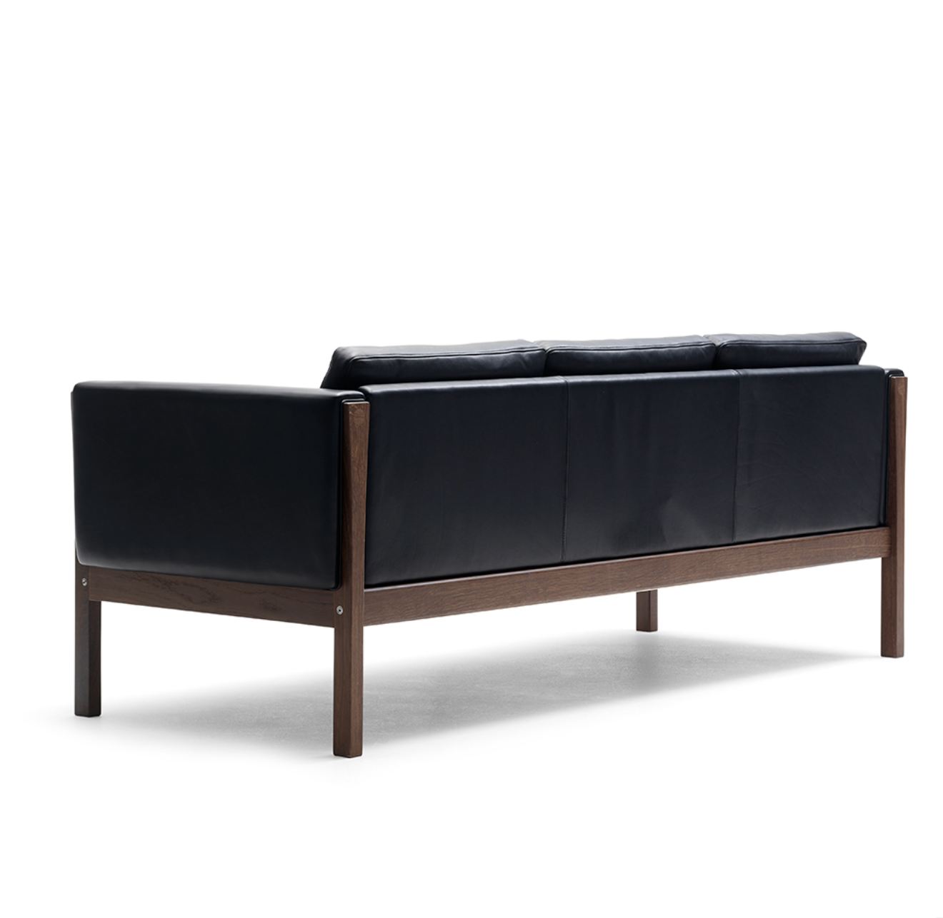 CH163 3 Seat Sofa Walnut