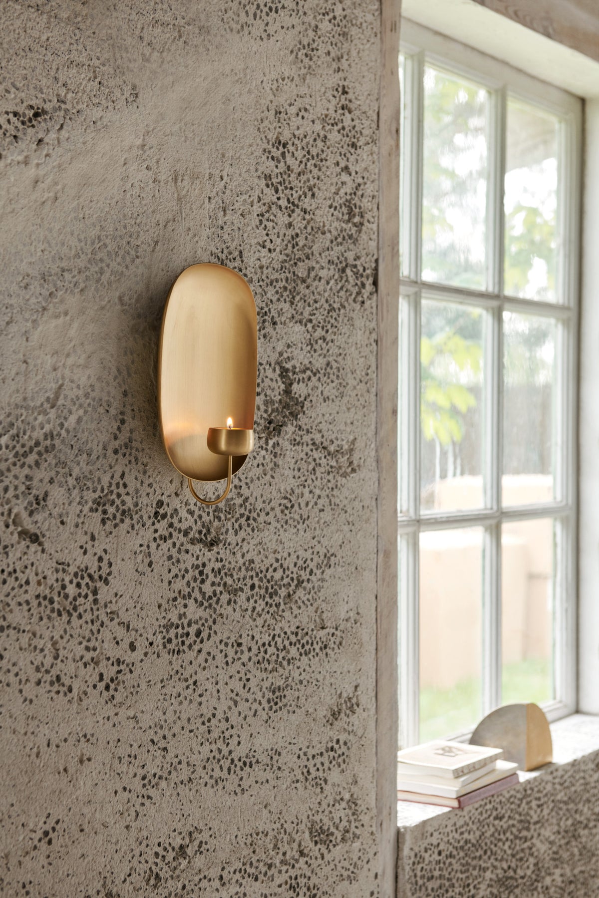 Votive Candleholder,Brushed Brass