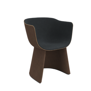 Monolit Dining Chair With Leather Piping