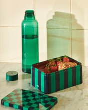 Tin Container - S - Green & Dark Blue