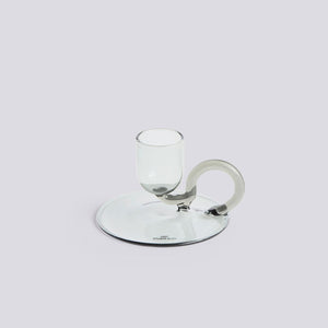 Tiny Candleholder-Curved-Grey