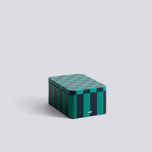 Tin Container - S - Green & Dark Blue