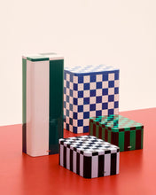 Tin Container - S - Dark Blue & Lavender