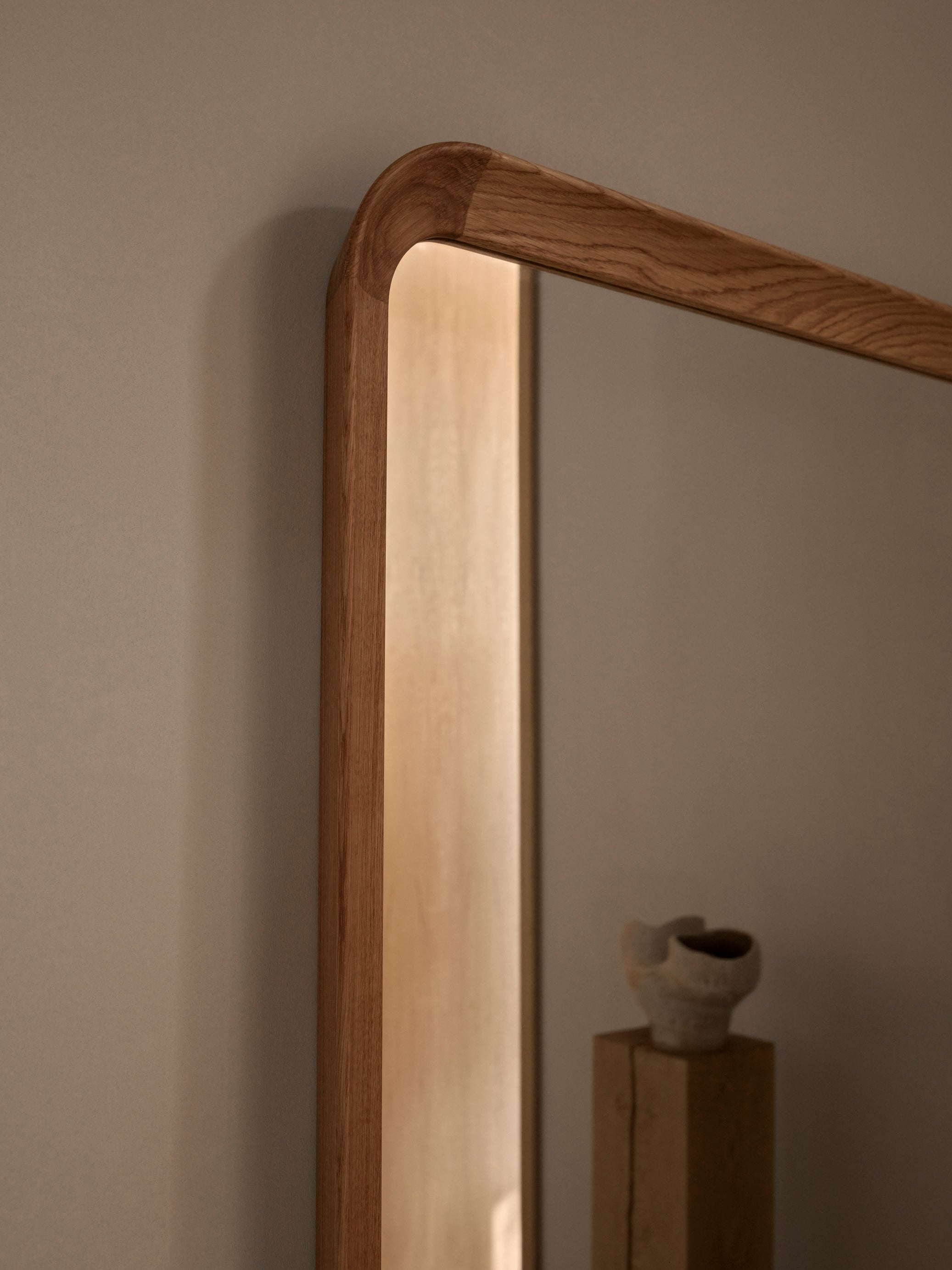 VLA62 Radio House Mirror - Oak