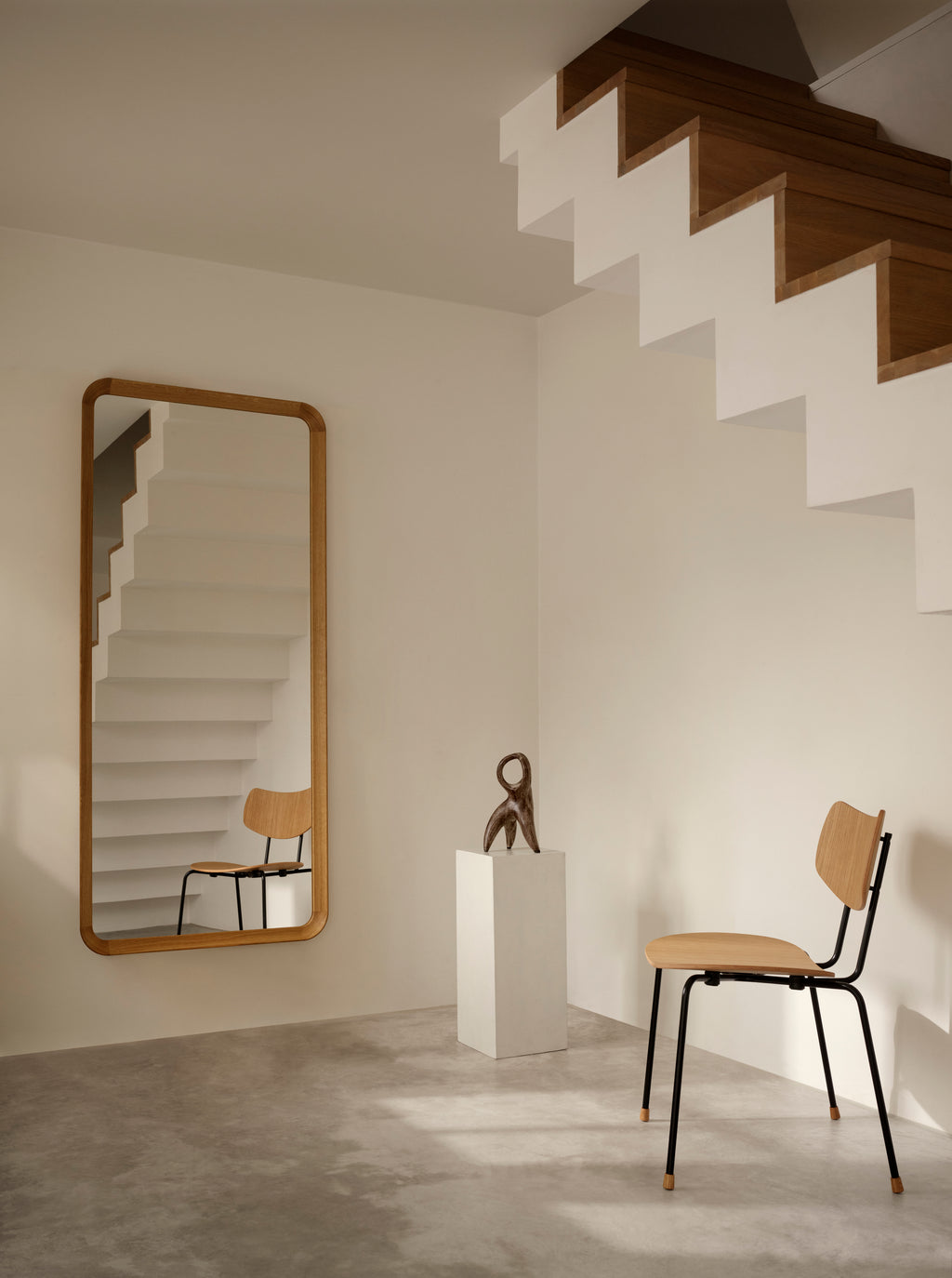 VLA62 Radio House Mirror - Oak