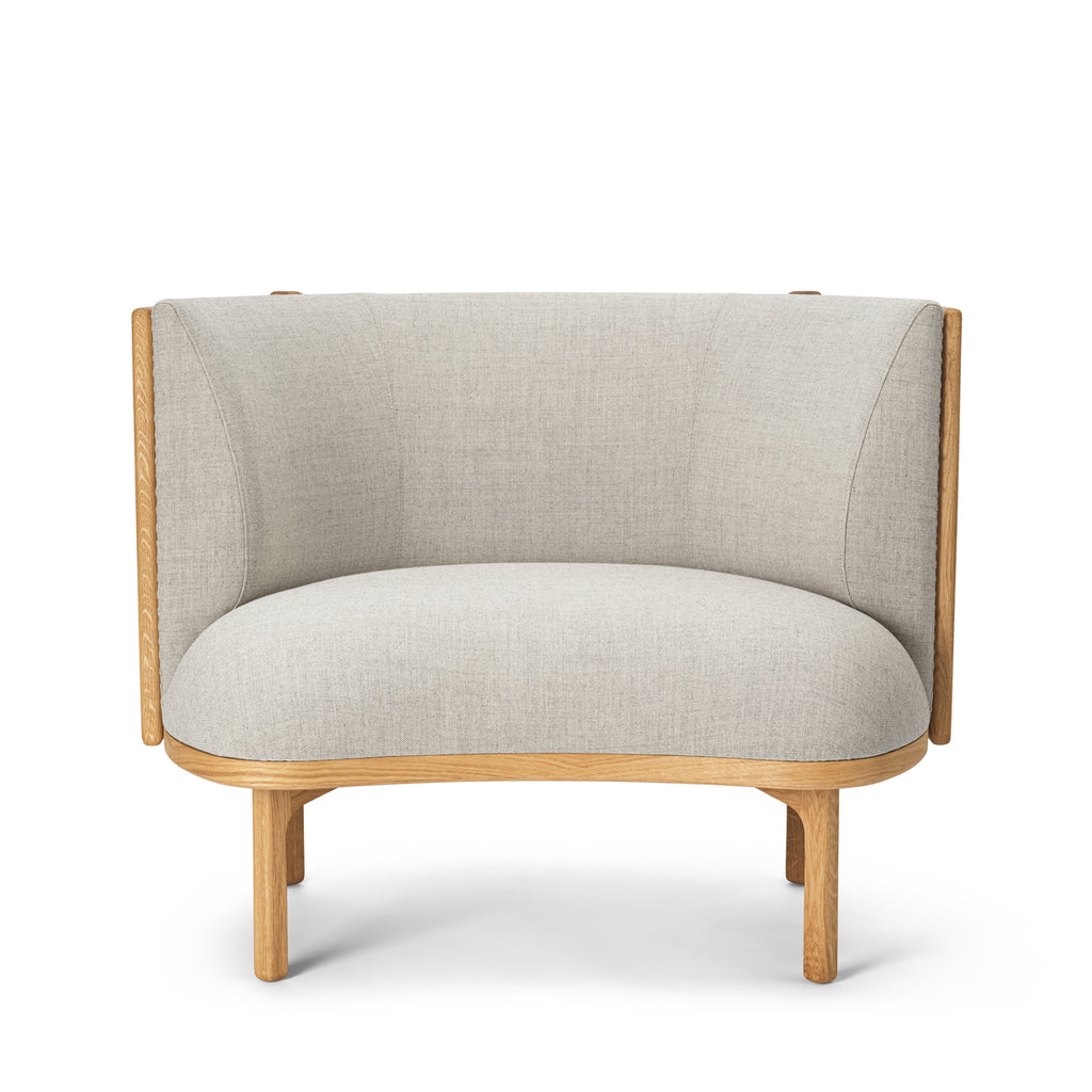 RF1904 Sideways Lounge Chair In Oak Base