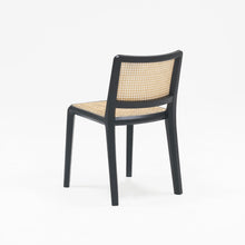 Boardwalk Chair Black Oak with Rattan Seat & Back