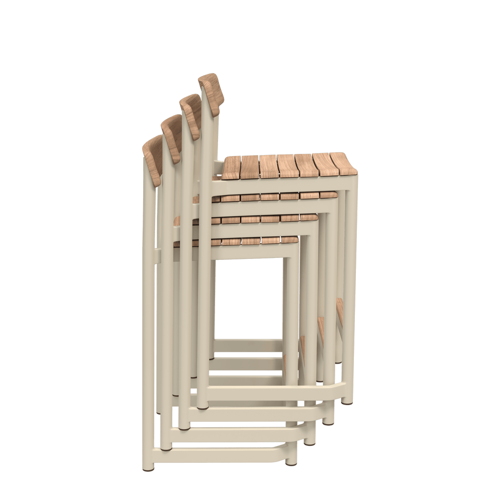 Pelagus Counter Stool 67 cm, Light Ivory