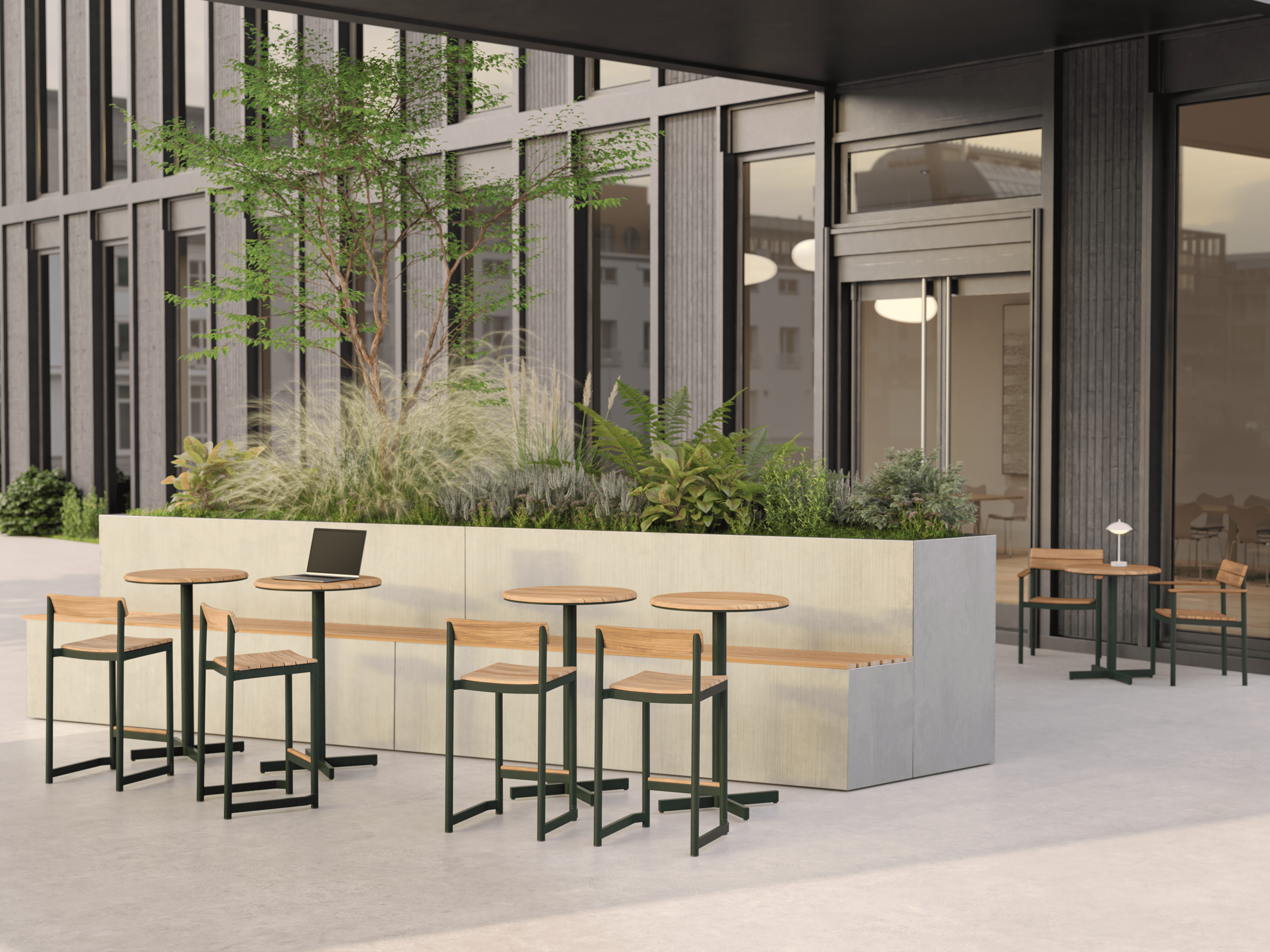 Pelagus Bar Stool 77 cm, Hunter Green