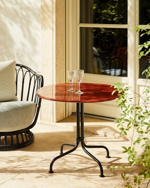 Carmel Bistro Lounge Table Rock Red