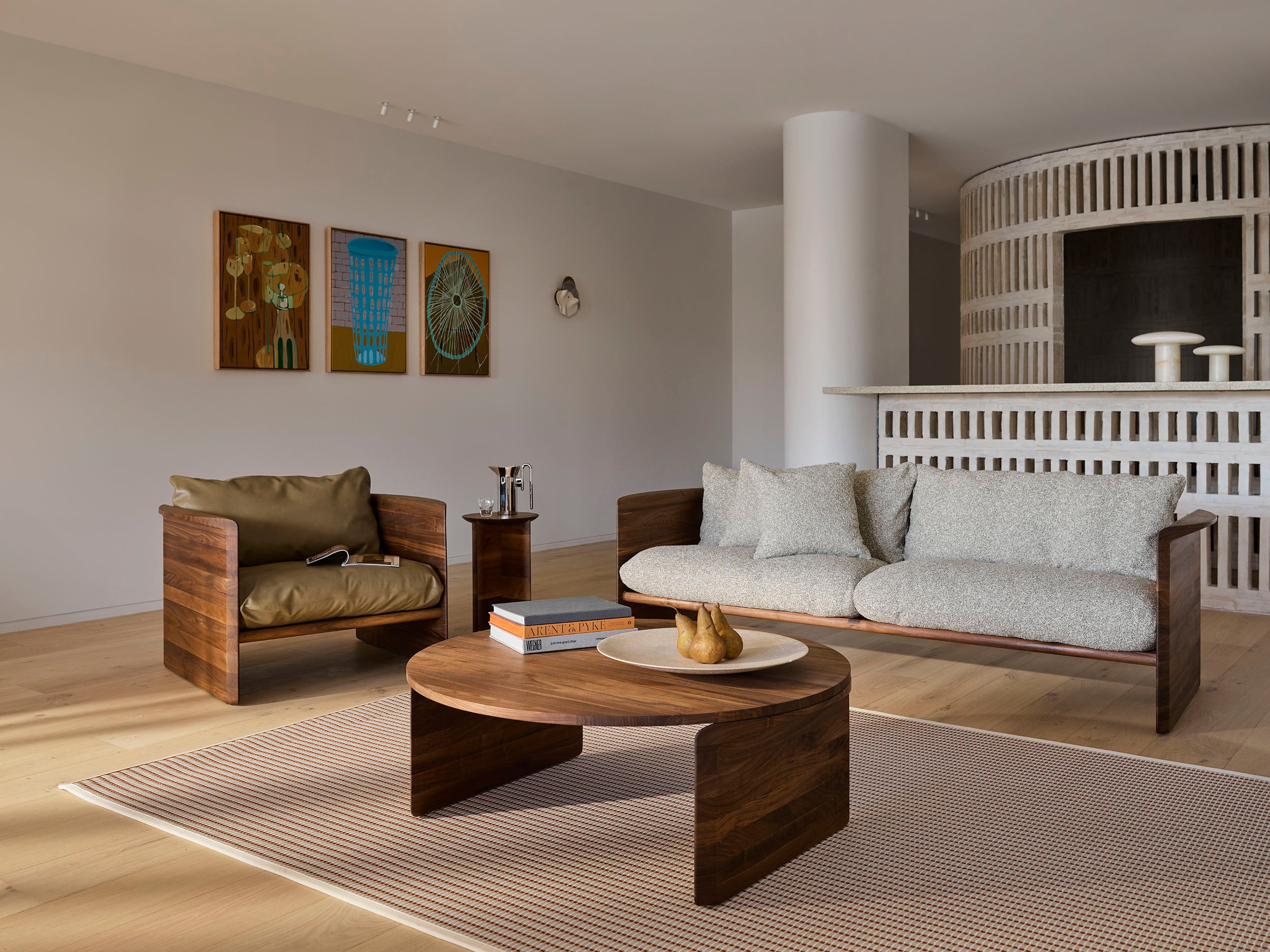 Cove 3 Seat Sofa - Walnut