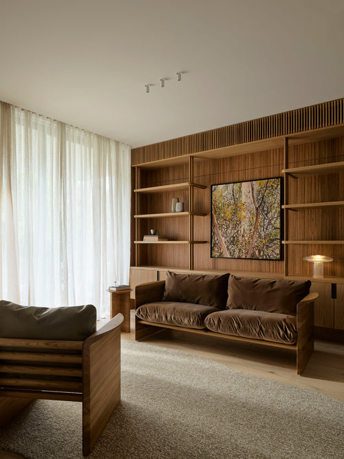 Cove 2 Seat Sofa - Walnut